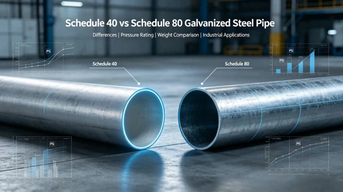 Schedule 40 vs Schedule 80 Galvanized Steel Pipe Schedule 40 vs Schedule 80 Galvanized Steel Pipe